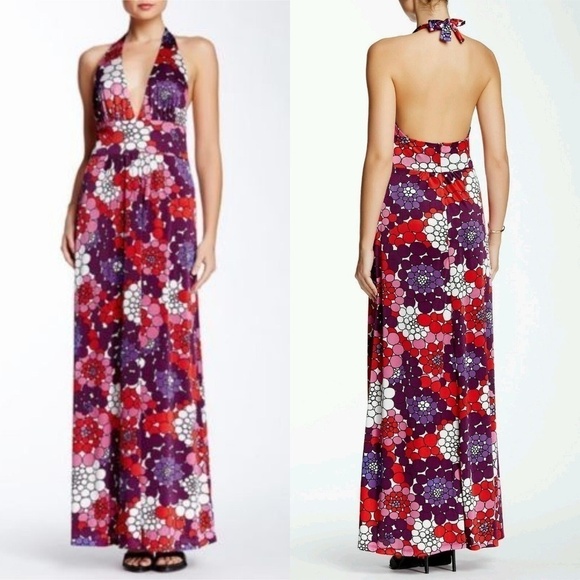 Eva Franco Tilly Halter Floral Maxi Dress - Picture 1 of 13
